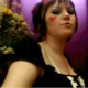 A punked-out Emo girl takes a nice shit on the toilet while describing her smell and talking about her constipation. You can hear the crackling of her poop and a fart. She shows off her product at the end. Nice video!